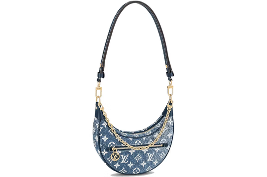 Louis Vuitton Loop Baguette Handbag Navy Blue